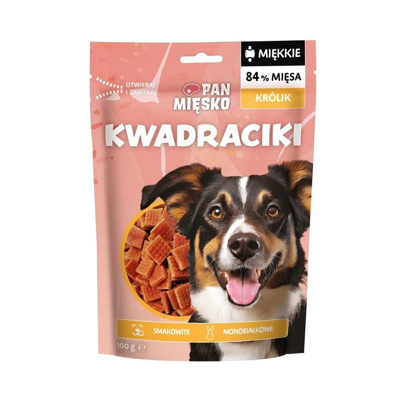 Pan Miesko Delicacias Para Perro Cuadrados De Conejo 100g