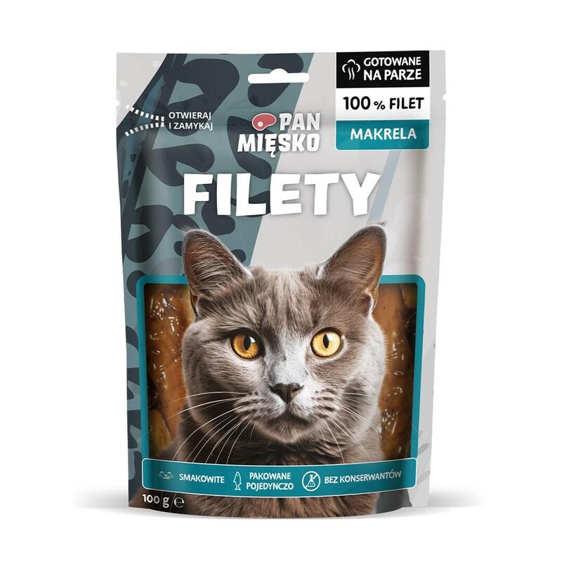 Pan Miesko Przysmak Dla Kota Filety Makrela 100g