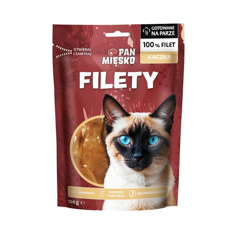 Pan Miesko Przysmak Dla Kota Filety Kaczka 100g