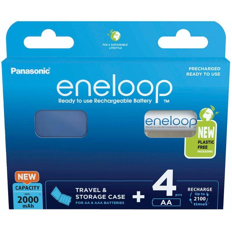 Panasonic Eneloop Mignon Aa 2000mah Recargables + Akkubox Bk-3mcdec4be 4 Pieza(S)