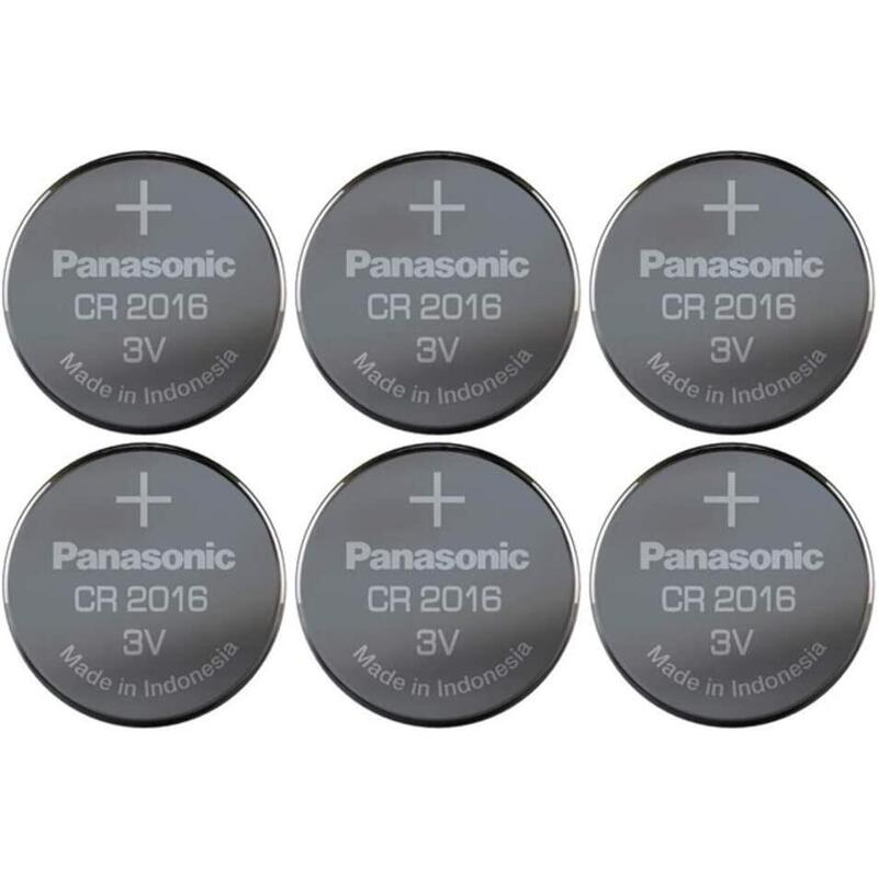 Panasonic Pila De Botón De Litio Cr-2016el/6b, 39-190-064 6 Piezas