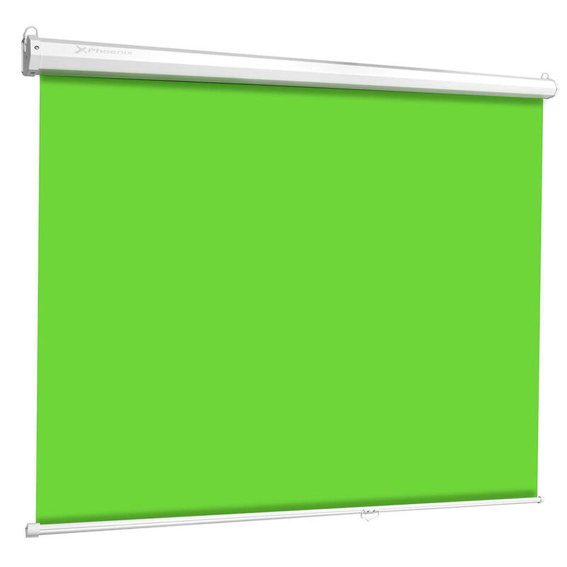 Panel Chromakey Pantalla Plegable Phoenix Tejido Verde Chroma Antarrugas Montaje Techo Y Pared 2 X 2.5m
