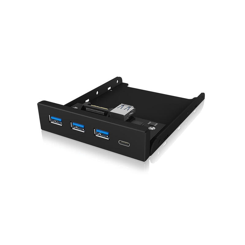 Panel Frontal Icy Box Ib-Hub1418-I3 5000 Mbit/S Negro