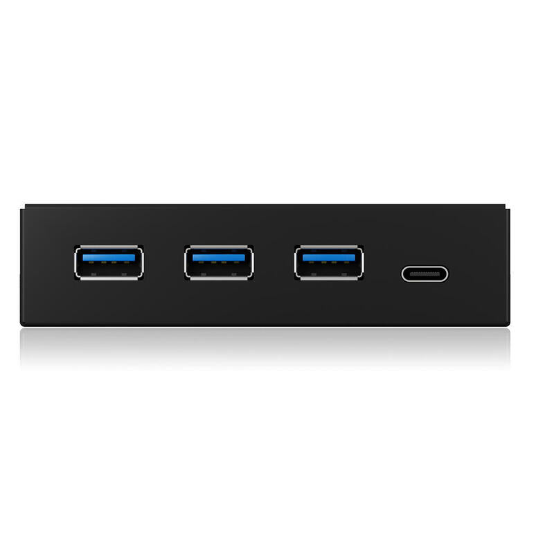 Panel Frontal Icy Box Ib-Hub1418-I3 5000 Mbit/S Negro