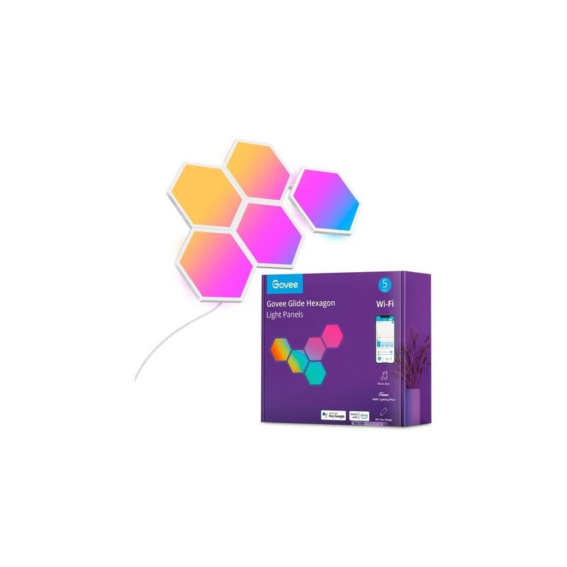 Paneles De Luz Govee Glide Hexa, Paquete De 5 Luces Led B6061