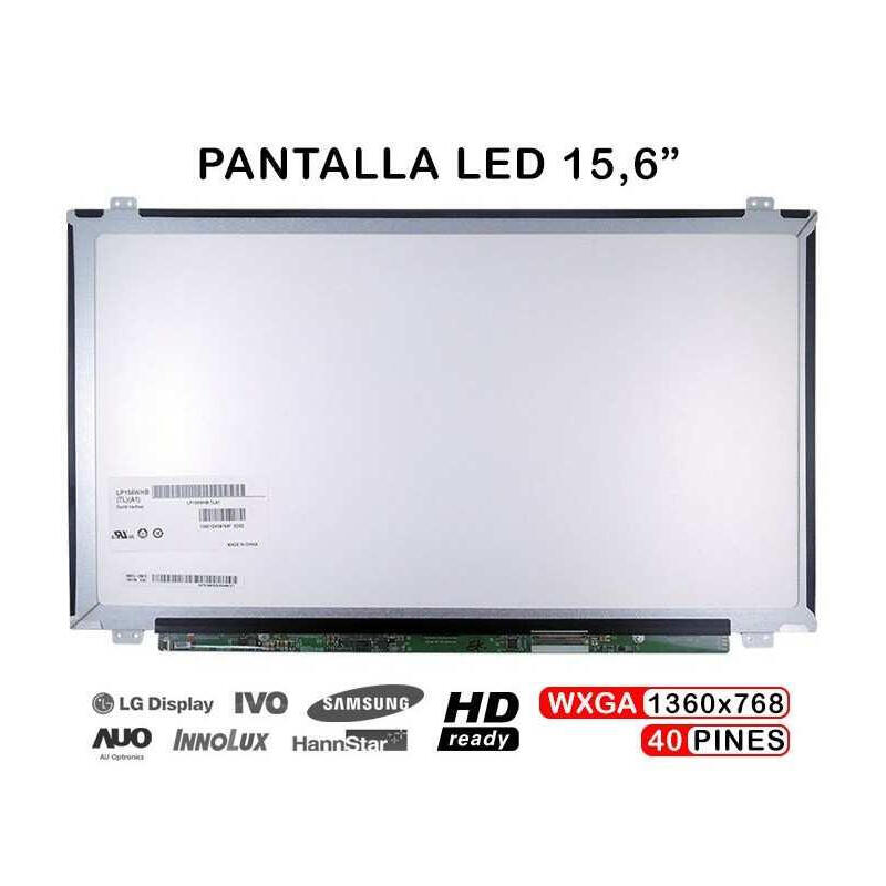 Pantalla 15.6" Para Portátil B156xw03 V.0 B156xw04 V.5 40 Pines