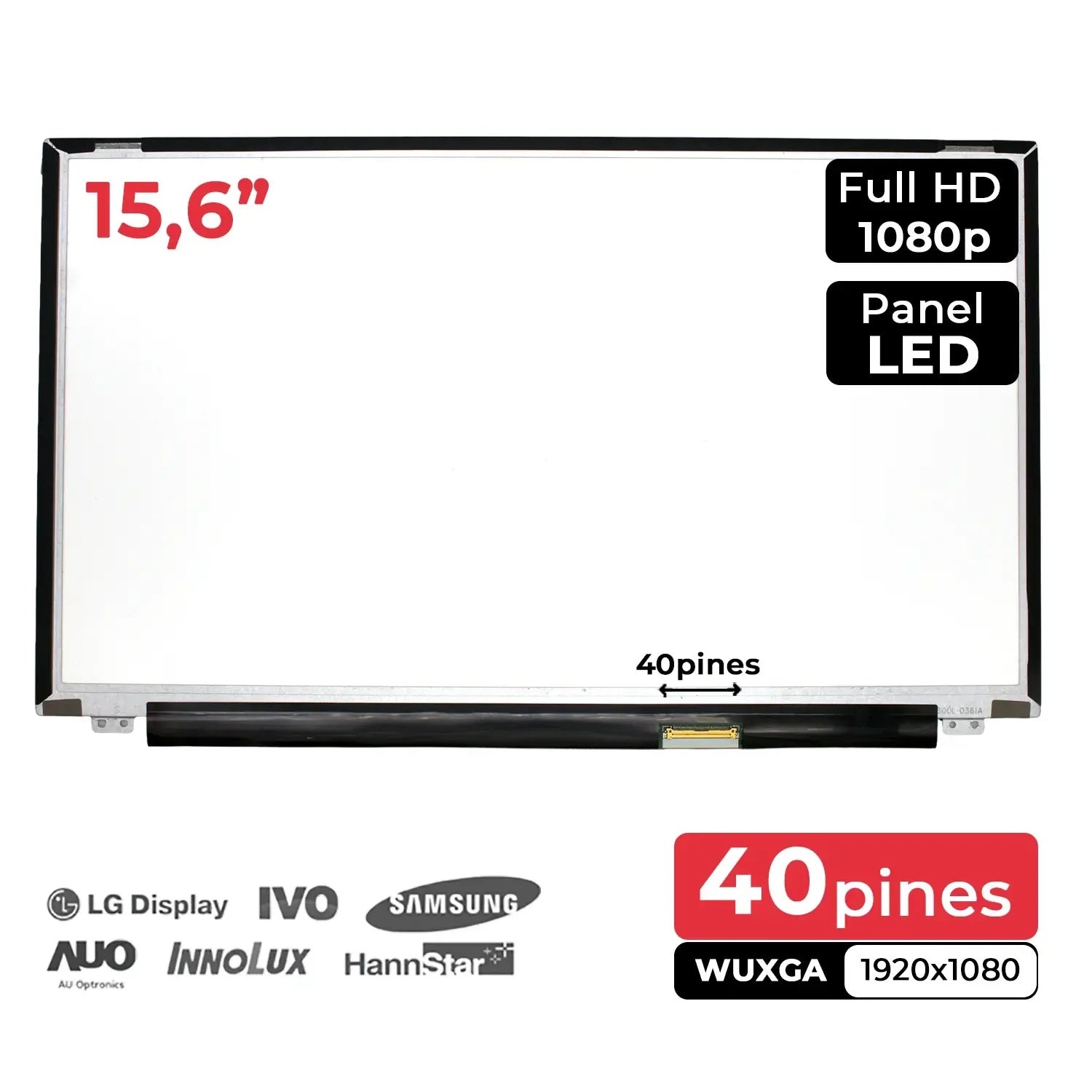Pantalla Led De 15.6" Para Portátil Asus R556 Lp156Wf4-Slb1