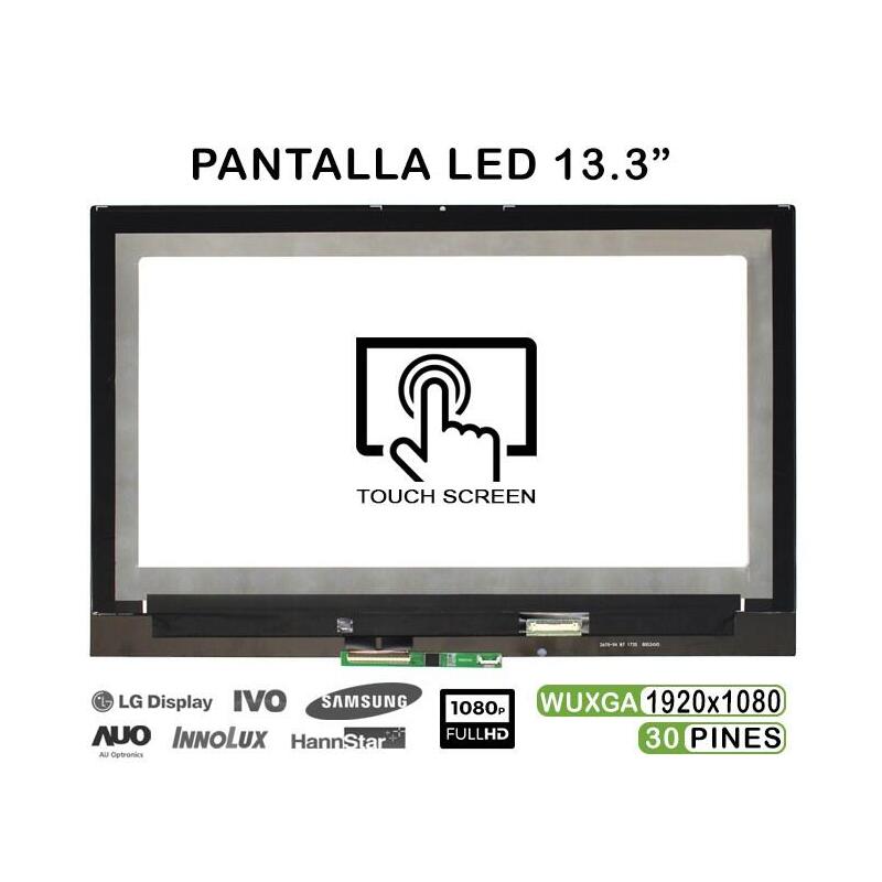 Pantalla Con Táctil De 13.3" Para Portátil Lenovo Yoga 720-13ikb Fhd M133nwf4 R0