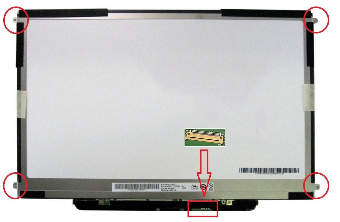 Pantalla Led De 13.3" Para Portátil Apple Macbook 13.3" A1278