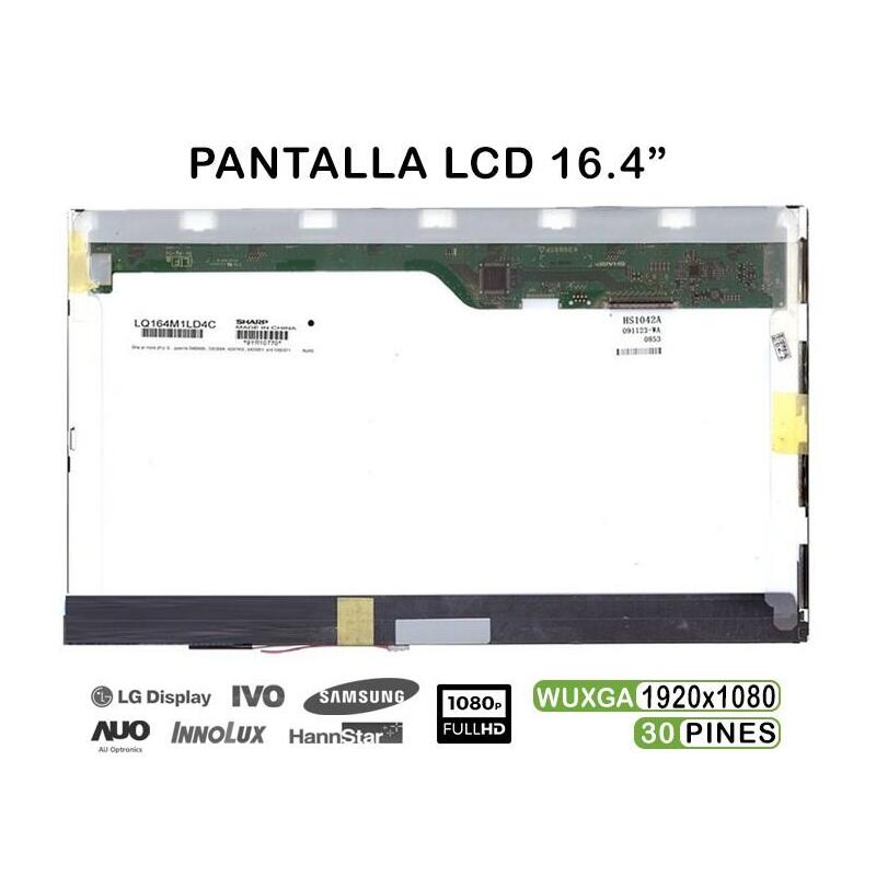 Pantalla Lcd De 16.4" Pulgadas Para Portátil Sony Vaio
Modelos: Vpcf13m1e
P/N: Lq164m1ld4c