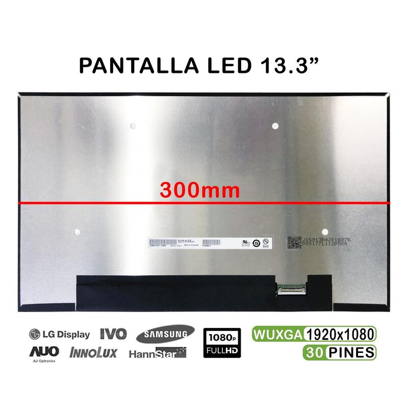 Pantalla Led 13.3" Para Portátil B133han05.C H W:0a F W:1 30 Pines Fhd 300mm