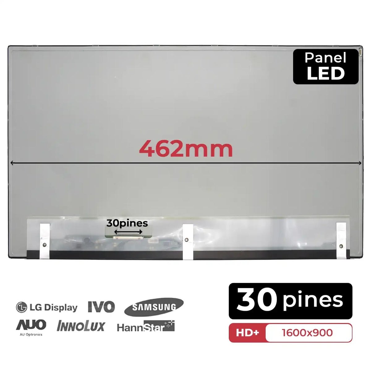 Pantalla Para Portátil Led 20'' Samsung Ltm200Kt12-H01 1600X900 Mate 30 Pines