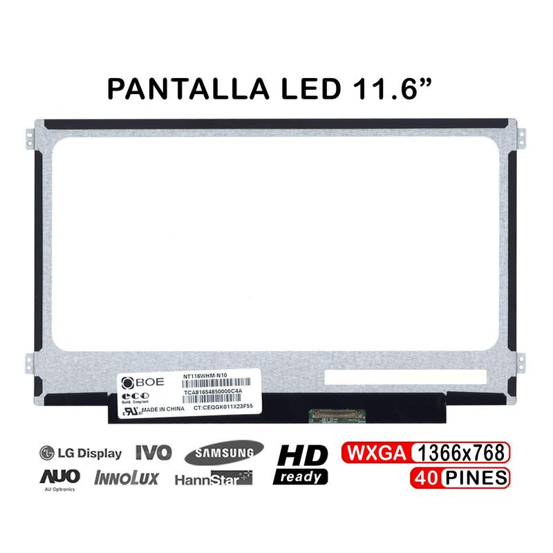 Pantalla Led De 11.6" Para Portátil Hp Stream 11-D000Ns 1366X768 40Pin