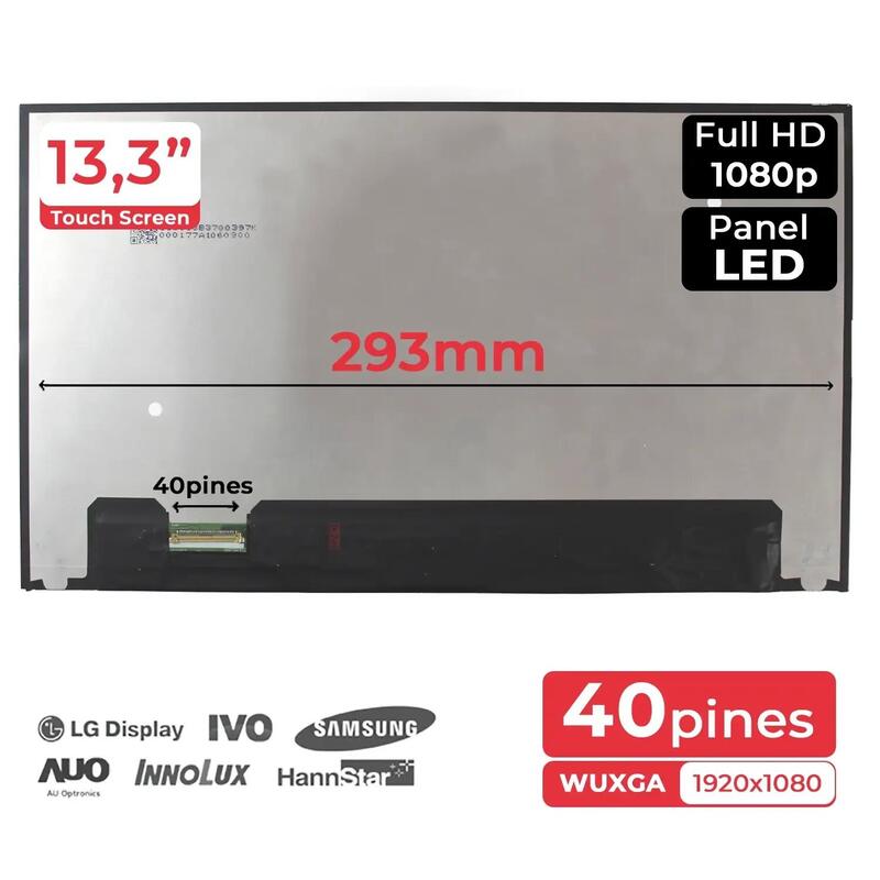 Pantalla Led De 13.3" Para Portátil B133hak01.4 Hw0a Hw1a