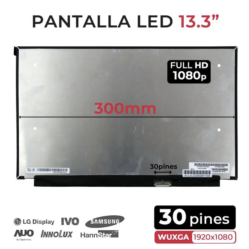 Pantalla Led De 13.3" Para Portátil Lp133wf9 (Sp)(B4)