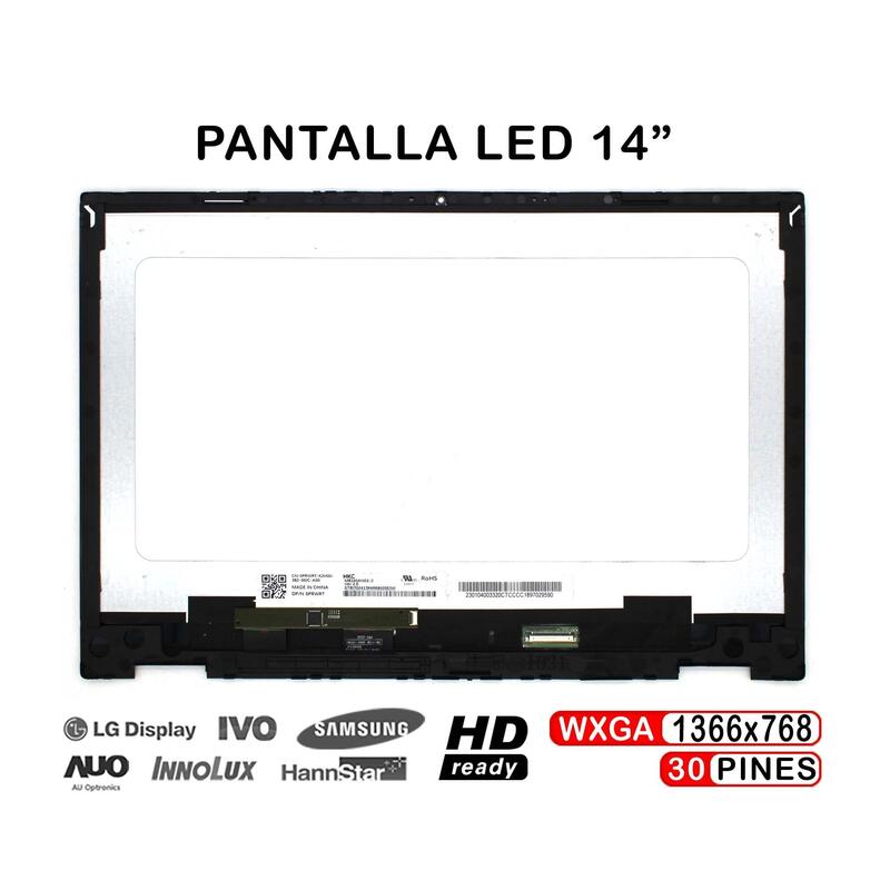 Pantalla Led De 14" Para Portátil Hp Pavilion X360 14 Dw 14 Dwxxx Series Con Marco