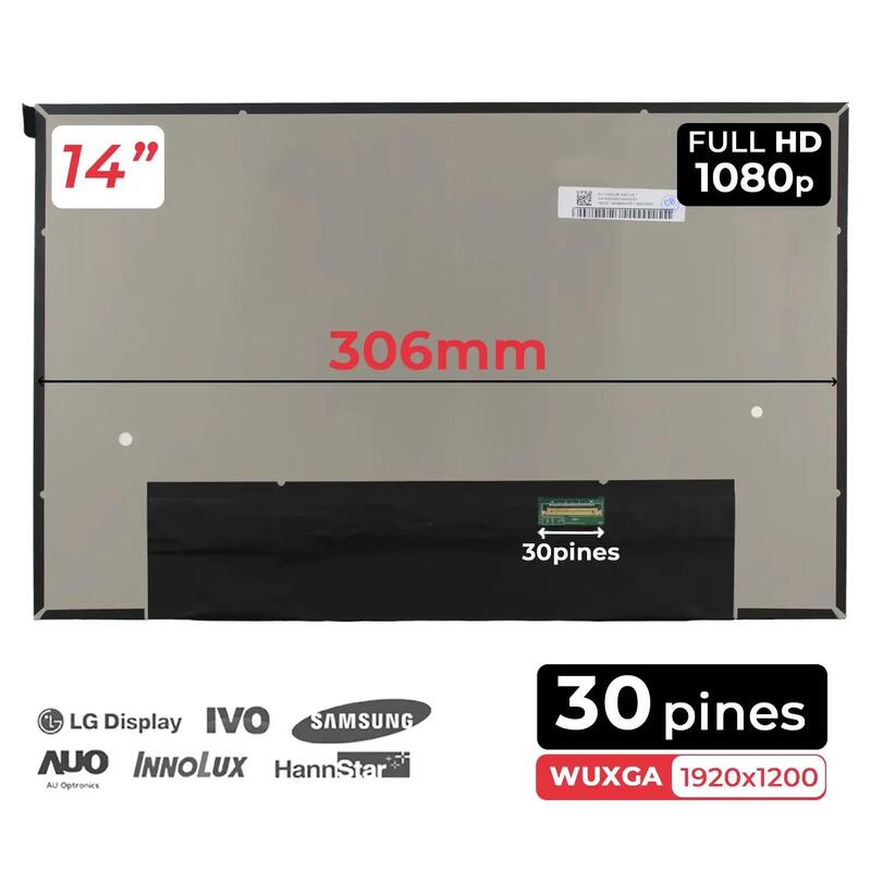 Pantalla Led De 14" Para Portatil Nv140wum N43 V8.1 V8.0 V8.2 Mate