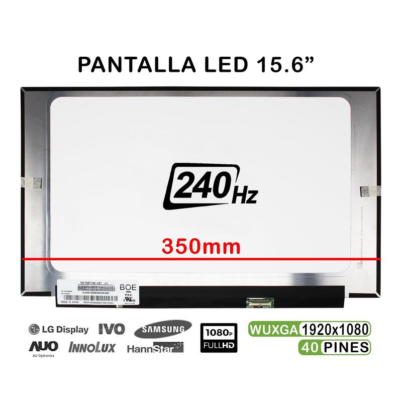 Pantalla Led De 15.6" Para Portátil Ne156fhm-Nz1 V8.0 240hz Fhd 40 Pines