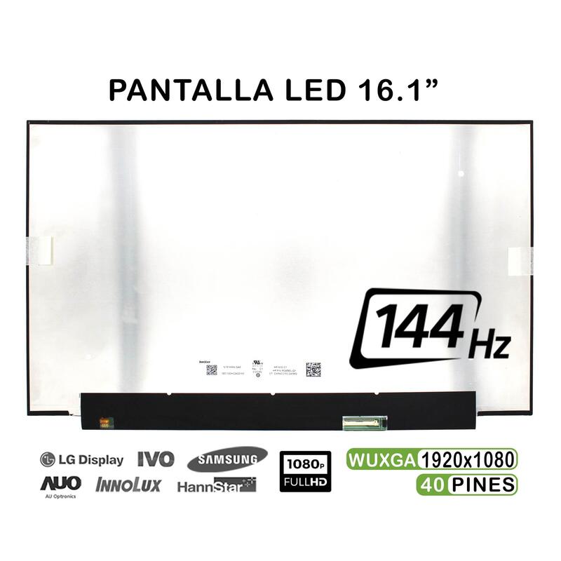 Pantalla Led De 16.1" Para Portátil N161hma Gak 144hz 1920x1080 40 Pines Reacondicionada