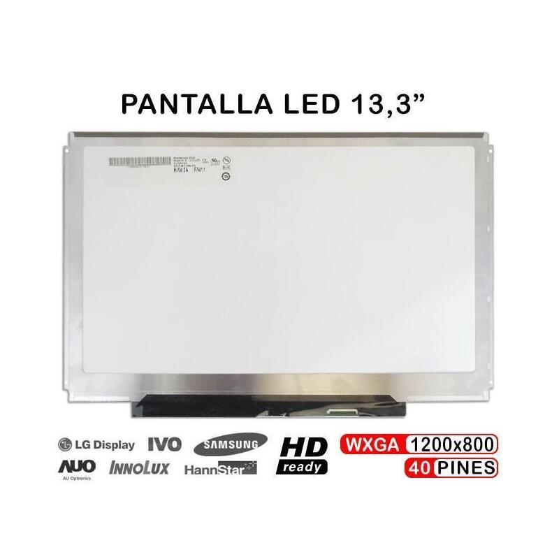 Pantalla Led Para Portátil De 13.3 Pulgadas Con Barras Laterales
P/N: Lp133wx2.Tla1, Lp133wx2.Tla2