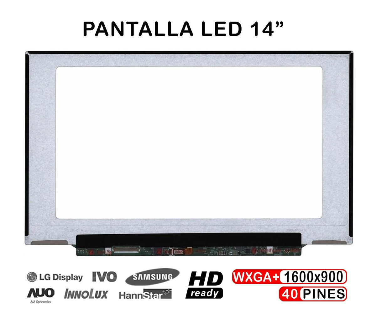 Pantalla Led De 14" Para Portatil Lenovo Thinkpad X1 Carbon Lp140Wd2 (Tl) (E1) Lp140Wd2 (Tl) (E2)