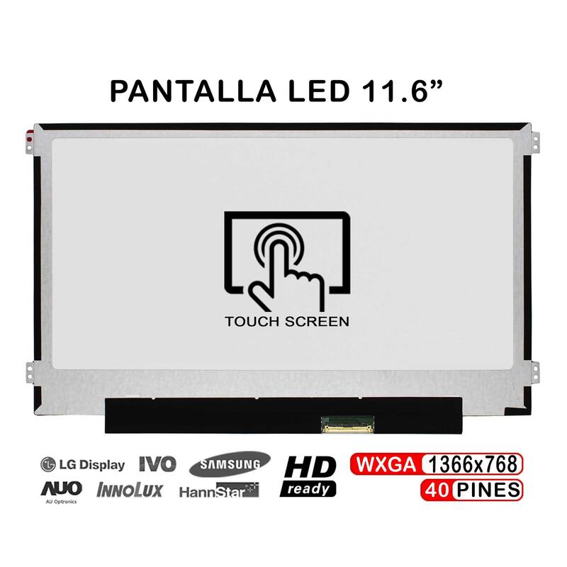 Pantalla Led Táctil De 11.6" Para Portátil B116xak01.0 40 Pines