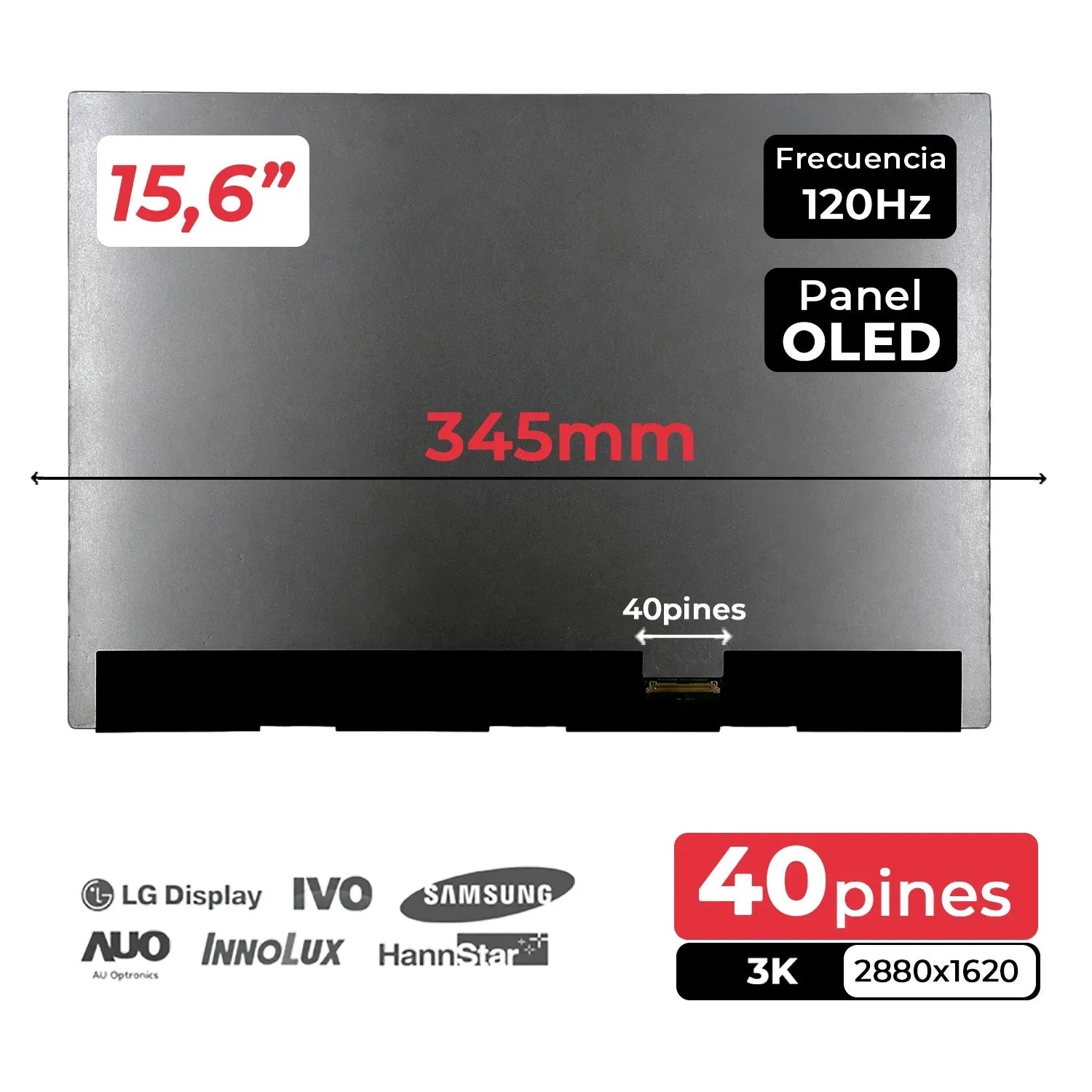 Pantalla Led De 15.6" Para Portátil Asus Vivobook 15 Atna56Ac01