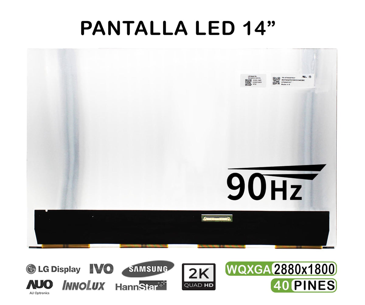 Pantalla Oled De 14" Para Portátil Atna40Yk07 90Hz 2880X1800