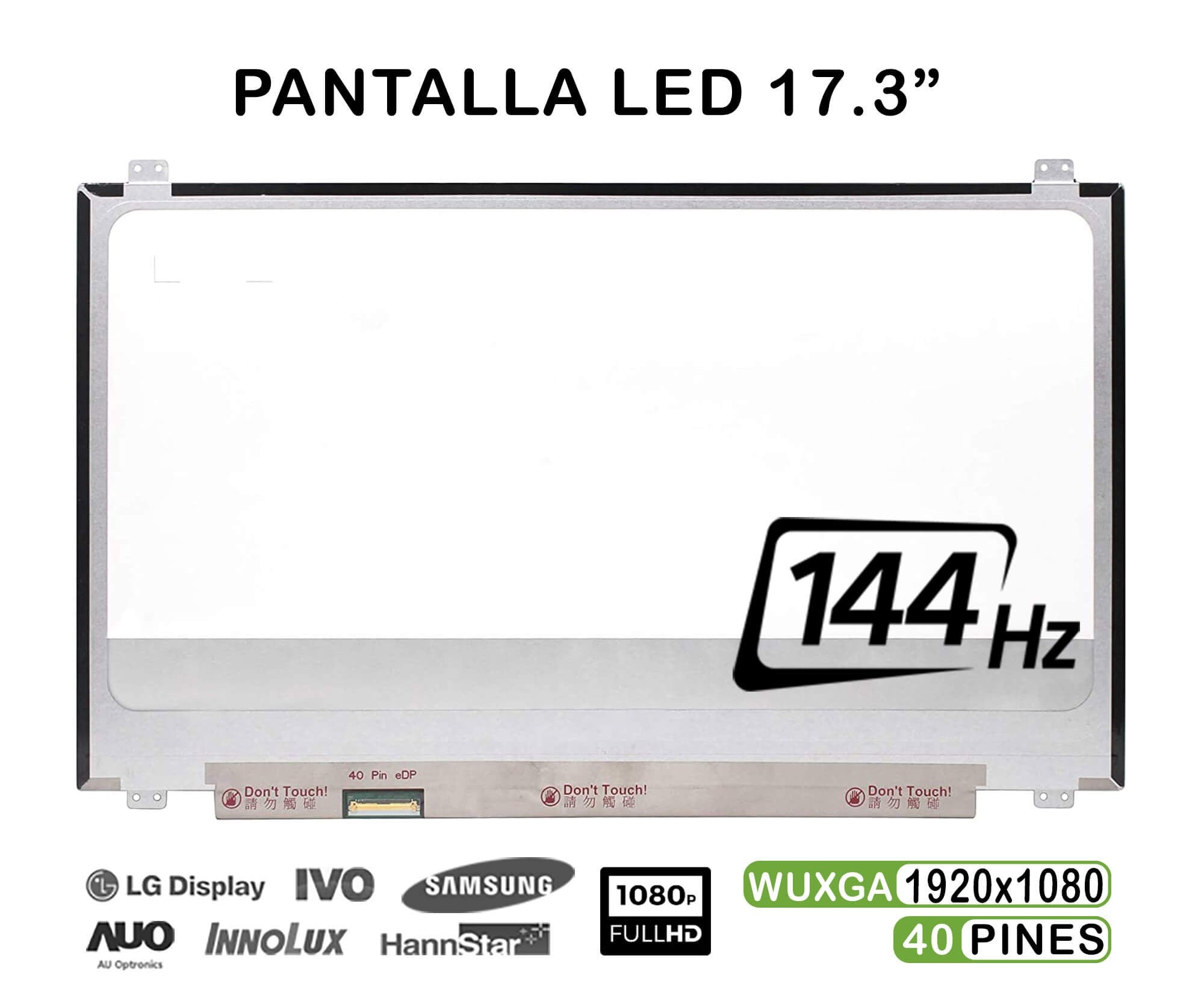 Pantalla Led De 17.3" Para Portátil B173Han03.2 144Hz Fhd G-Sync