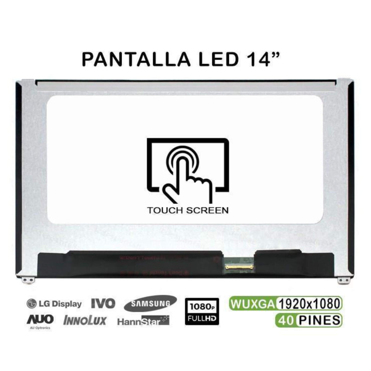Pantalla Led De 14" Para Portátil Dell Latitude E7490 B140Hak02.2 Lp140Wf5-Spm1 Táctil