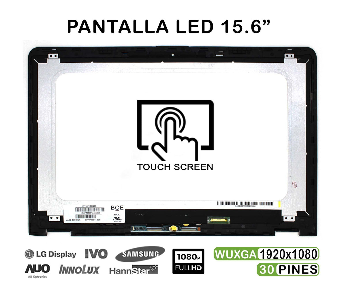 Pantalla Led Táctil De 15.6" Para Portátil Hp Envy X360 M6-Aq Series Con Marco