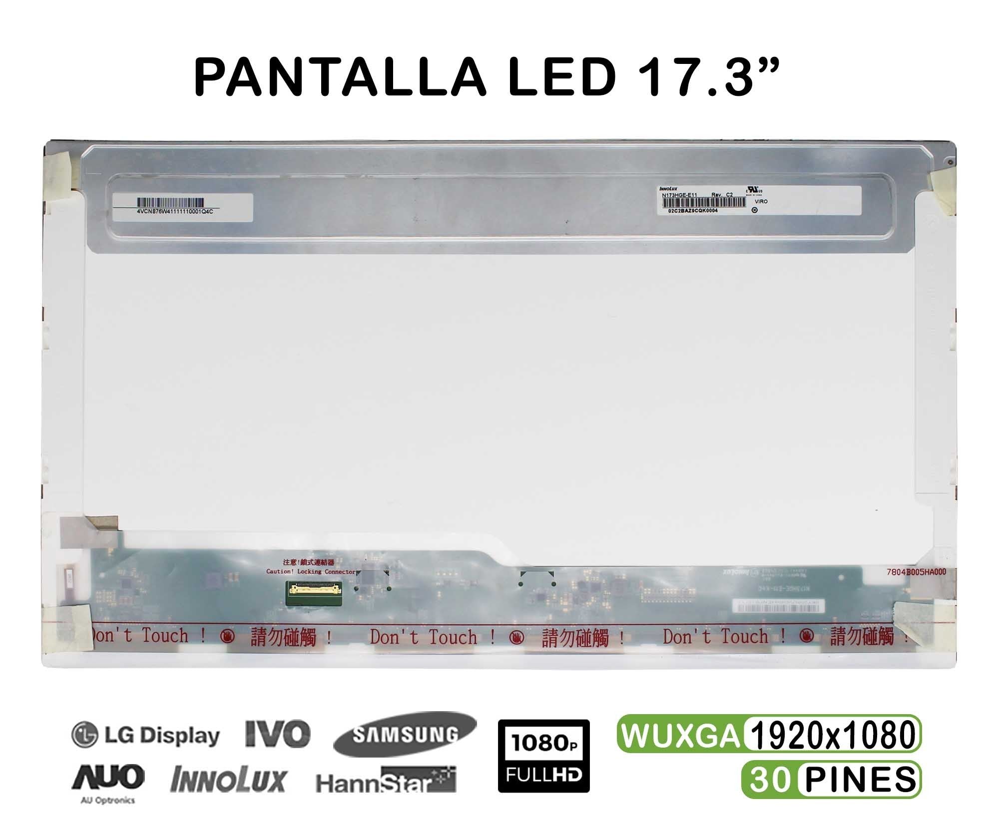Pantalla Led Fhd De 17.3" Para Portátil N173Hge-E11 B173Htn01.1 30 Pines Edp