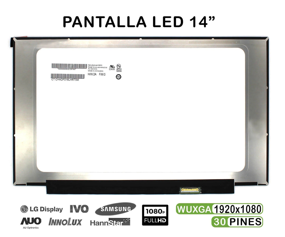 Pantalla Para Portátil Lenovo Ideapad V720-14 80Y1 Series