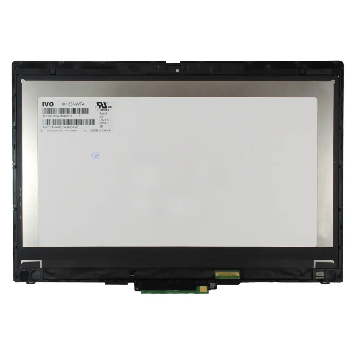 Pantalla Led Con Marco De 13.3" Para Portátil Lenovo Thinkpad X390 Yoga Ir 02Hm862 02Hm861