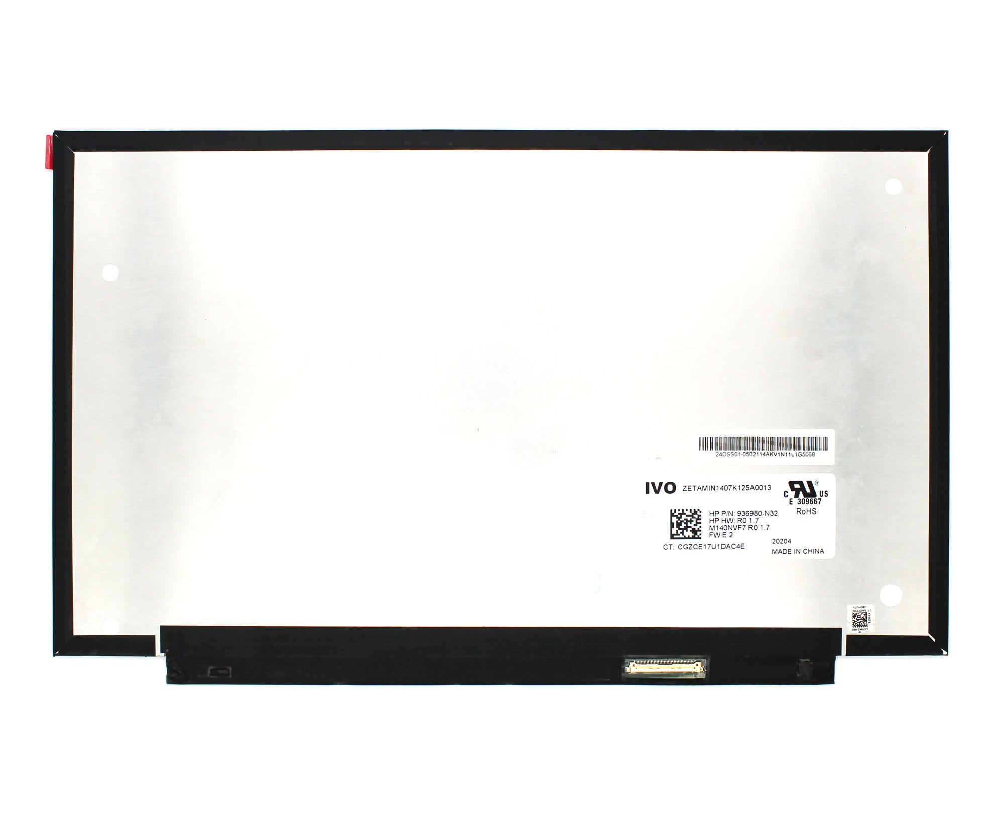 Pantalla Led De 14" Para Portátil M140Nvf7 R0 1.7 Ips 120Hz 40 Pines Fhd