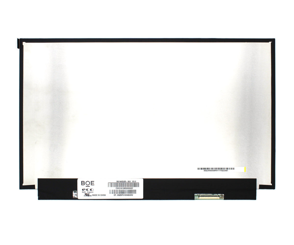 Pantalla Led De 14" Para Portátil Nv140Qum-N61 40 Pines 4K