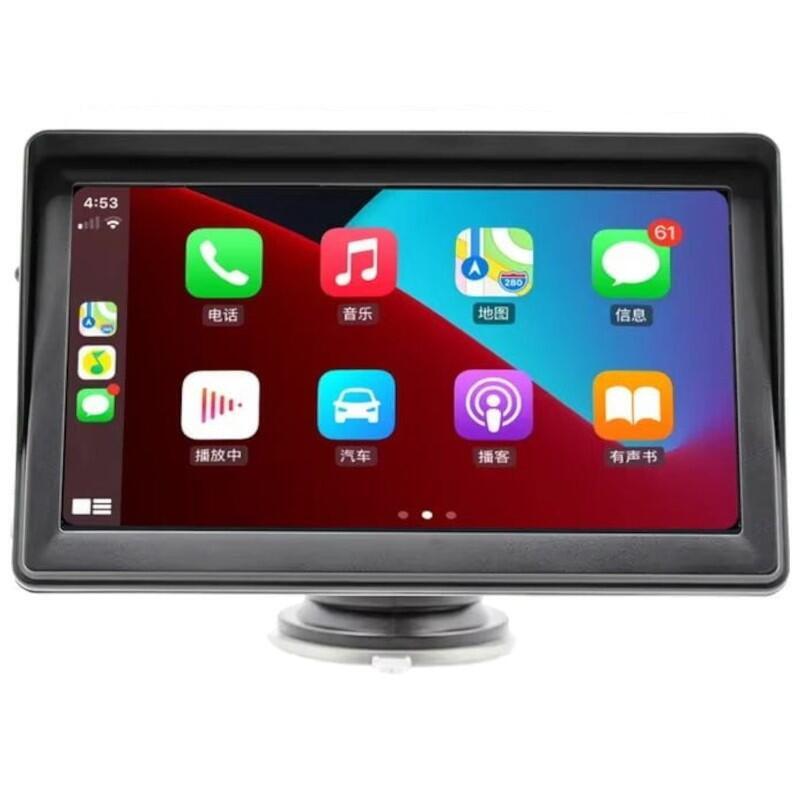 Pantalla Táctil Universal Swm B600w 7 Pulgadas Carplay/Android Auto Inalámbrico Negro