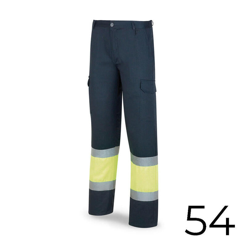 Pantalon Poliester/Algodón Bicolor Alta Visibilidad Azul/Amarillo Talla 54 388pfxyfa/54 Marca
