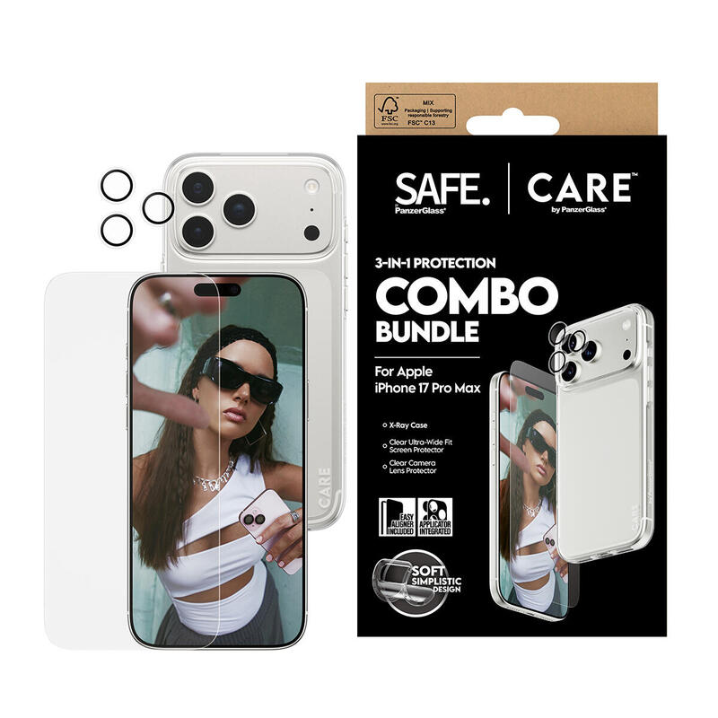 Panzerglass Safe. Care 3-In-1 Fashionable Combo Hndle Iphone 17 Pro Max