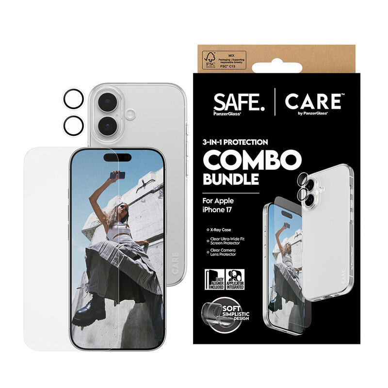 Panzerglass Safe. Care 3-In-1 Fashionable Combo Hndle Iphone 17