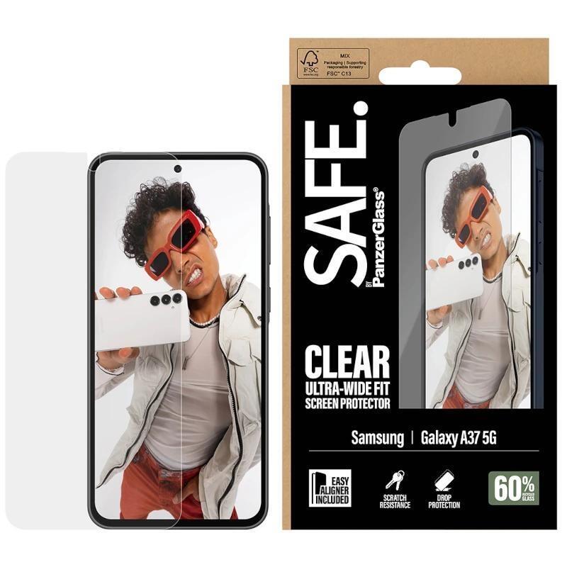 Panzerglass Safe Displayschutz Samsung Galaxy A37 Ultra-Wide Fit Easyaligner