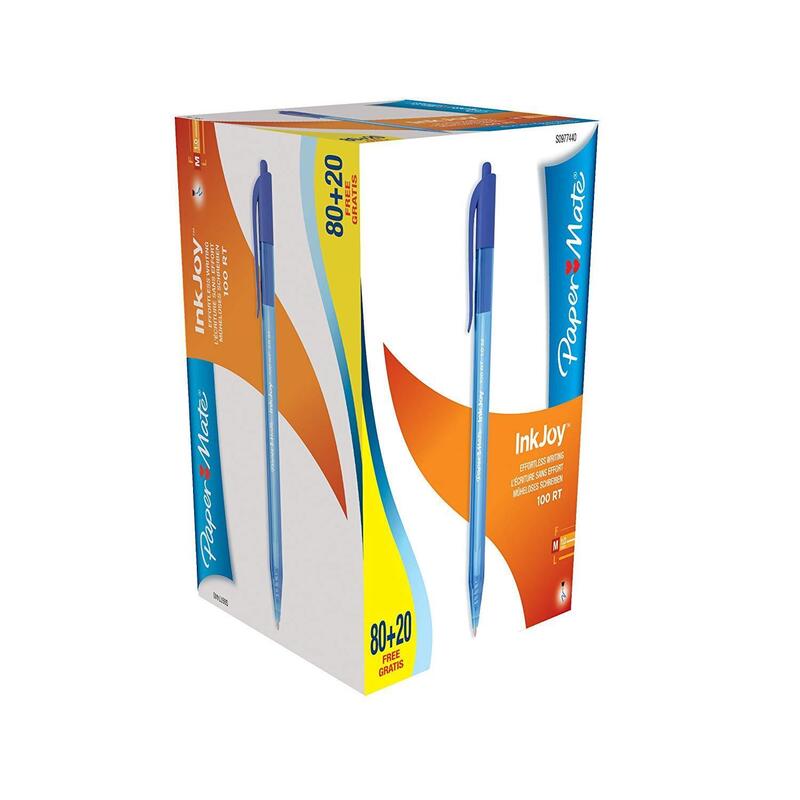 Paper Mate Bolígrafo De Gel Inkjoy Gel 100rt Azul 80 + 20valuepack