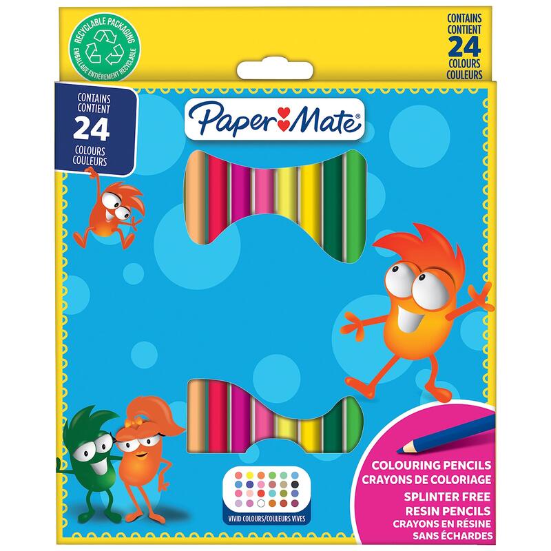 Paper Mate Lápices De Colores Kids Colouring Bunt 24er M Blister