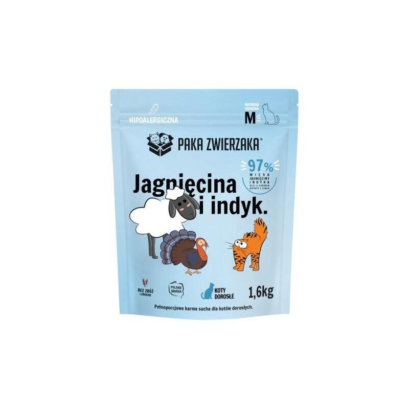 Paka Zwierzaka Jagniecina Z Indykiem "M" 1,6kg