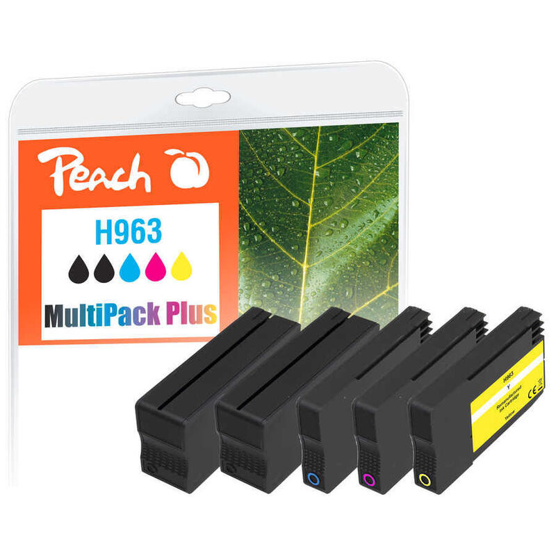 Paquete Económico De Tinta De Melocotón Plus Pi300-999 (Compatible Con Hp 963 (6zc70ae))