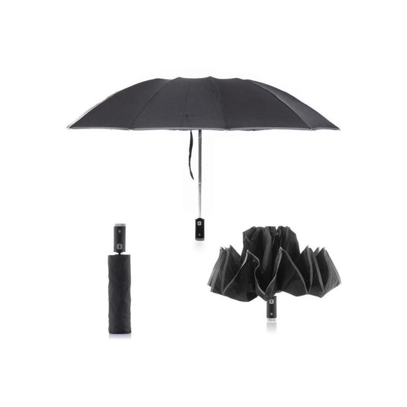 Paraguas Innovagoods Folbrella De Cierre Inverso Con Luz Led - Reflectante - Antigoteo - Compacto - Ligero - Color