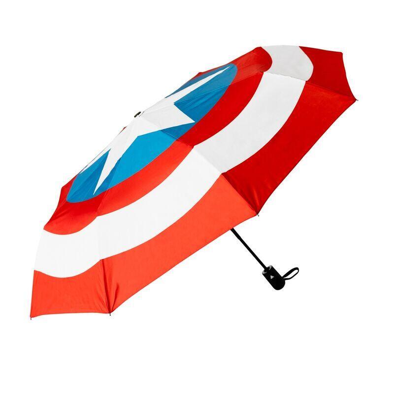 Paraguas Plegable Automatico Capitan America Marvel