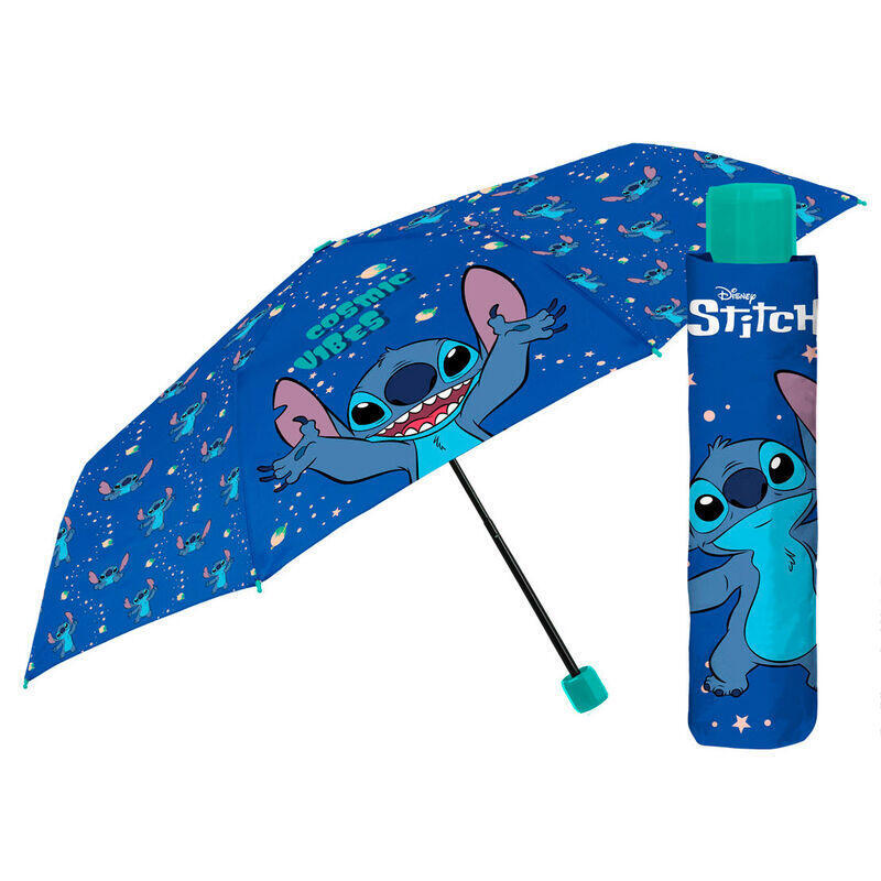 Paraguas Plegable Manual Stitch Disney 50cm
