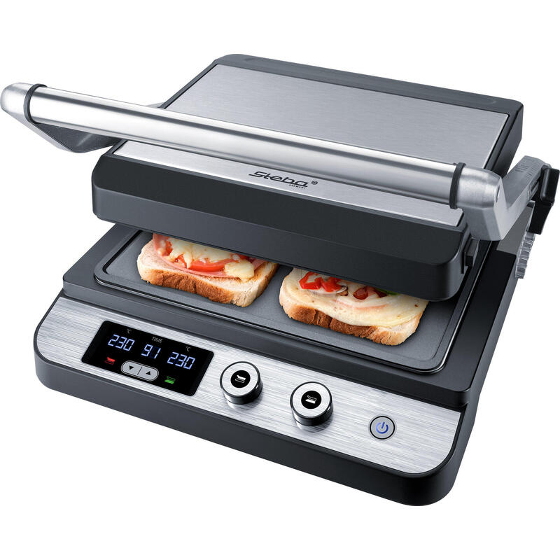 Parrilla De Contacto Steba Fg 120 Plateada, 1.800 W Fg 120