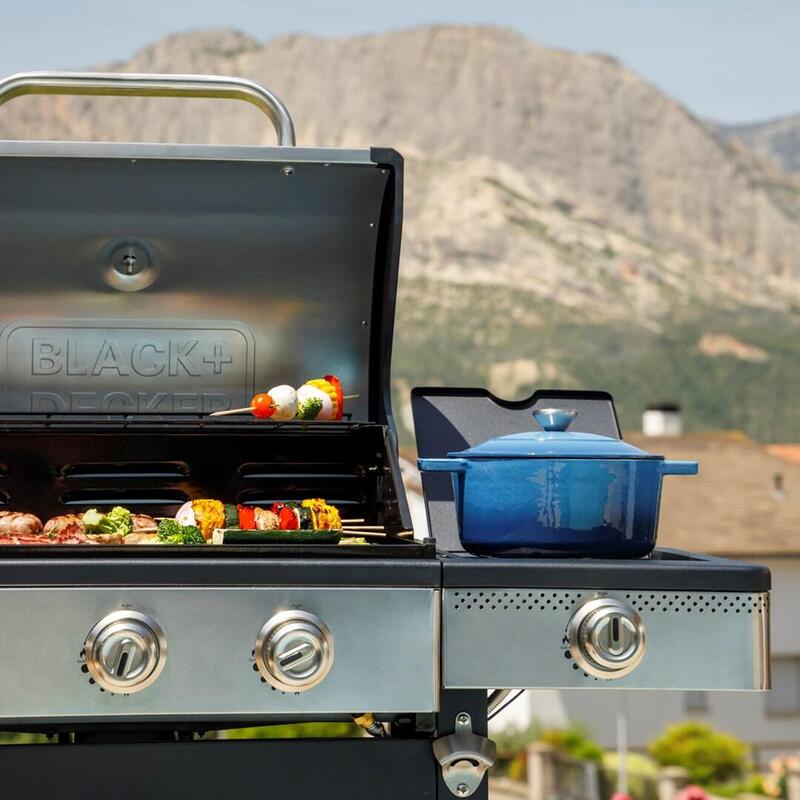 Parrilla De Gas Black+Decker Bxog16550e, 4 Quemadores